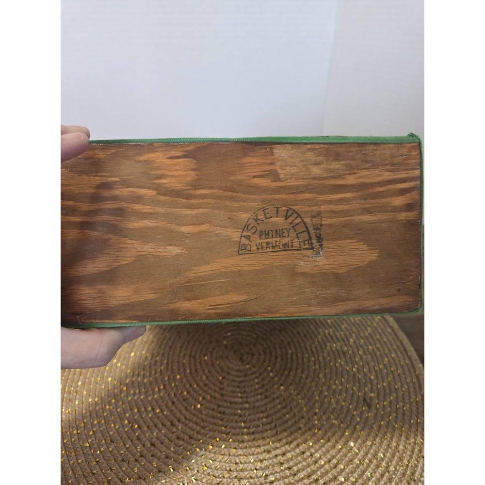 wooden Basketville picnic basket or box purse Vintage - Picture 8 of 14